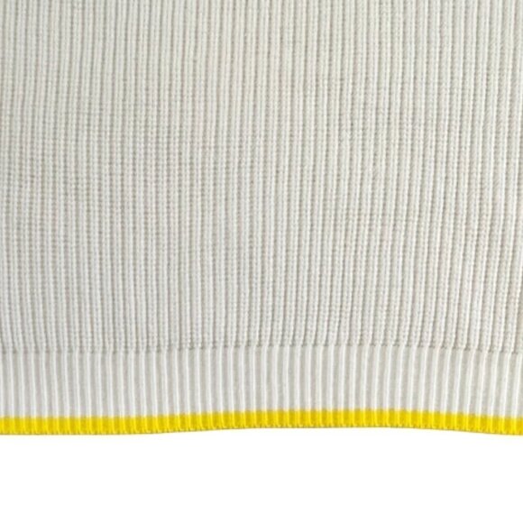 Kerri Rosenthal Anthropology NWT Pullover White Sweater Stitch Smiley Sun Large - Picture 5 of 10